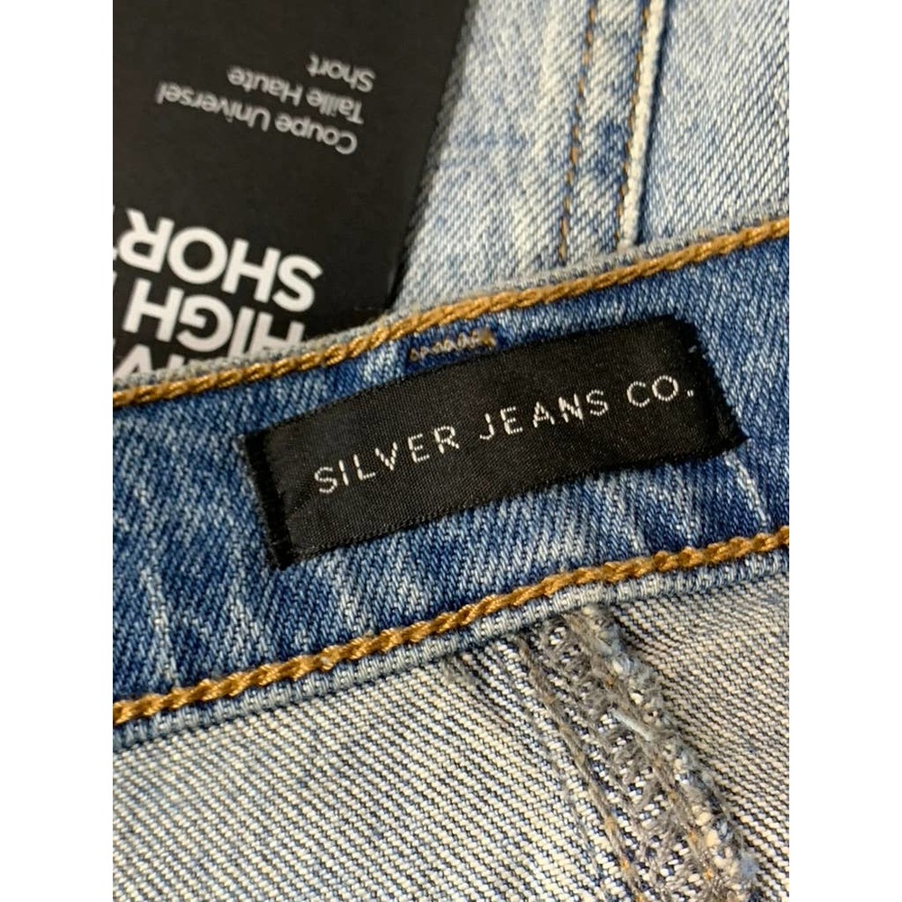 Silver Jeans Co. Women's Indigo High-Rise Distressed Highly Desirable Short SZ29 - Picture 8 of 11
